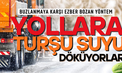 Yollara turşu suyu döküyorlar