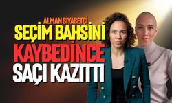 Seçim bahsini kaybedince saçı kazıttı