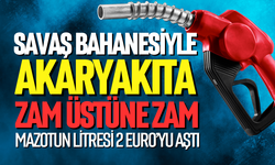 Mazotun litresi 2 Euro'yu aştı