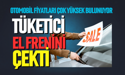 Otomobilde tüketici el frenini çekti