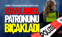 Kovulunca patronuna bıçakla saldırdı