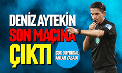 Deniz Aytekin son maçına çıktı