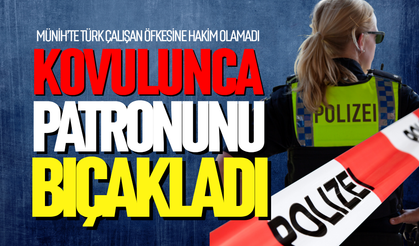 Kovulunca patronuna bıçakla saldırdı