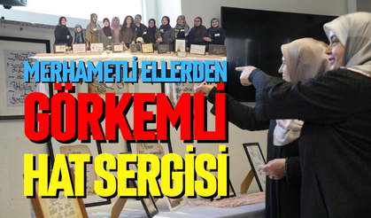 Merhametli ellerden görkemli hat sergisi