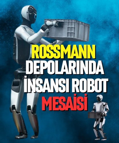 Rossmann depolarında insansı robot mesaisi