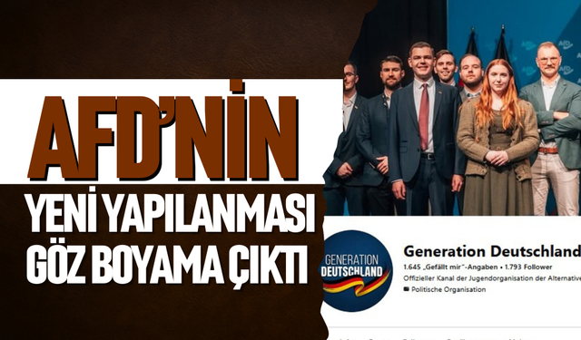 AfD’nin yeni yapılanması  göz boyama çıktı