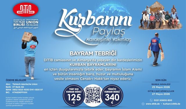 Kurbanını paylaş kardeşinle yakınlaş