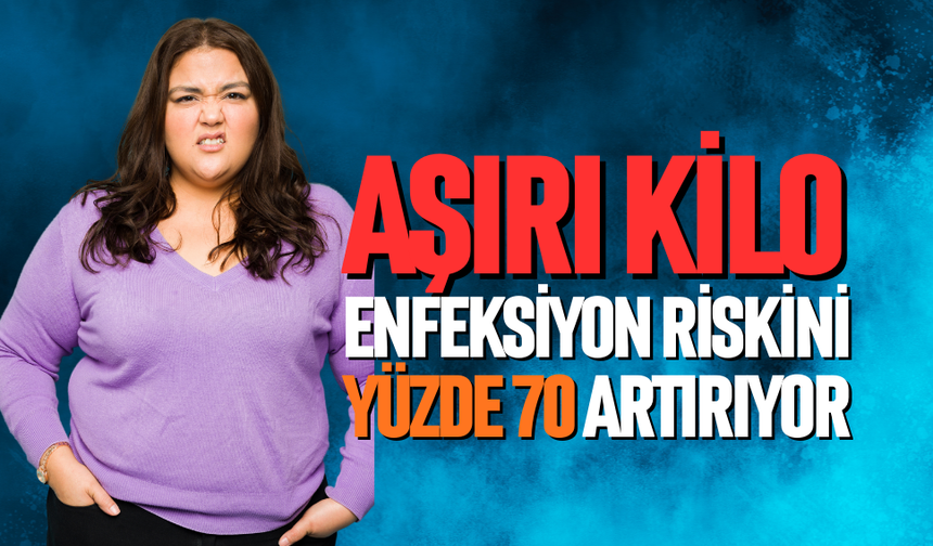 Fazla kilo enfeksiyon riskini yüzde 70 artırıyor