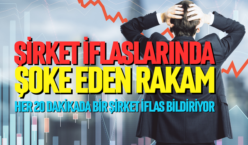 Her 20 dakikada bir şirket iflas bildiriyor