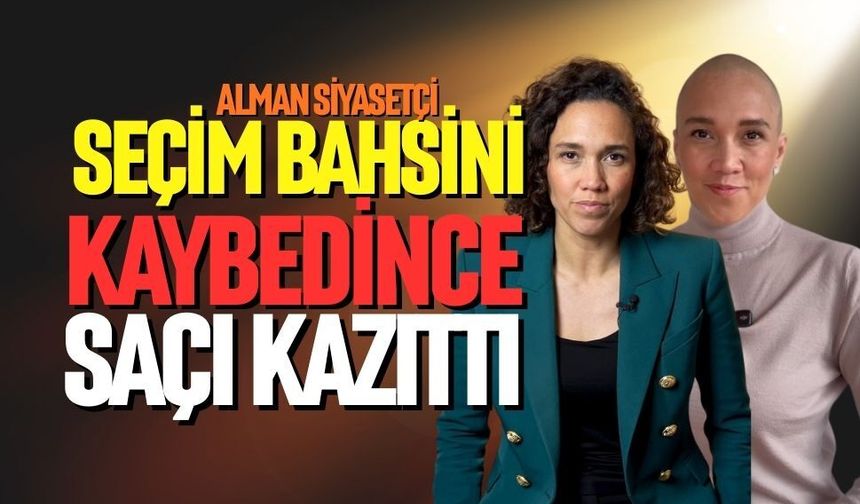 Seçim bahsini kaybedince saçı kazıttı