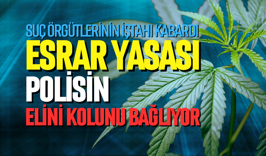 ‘Esrar yasası polisin elini kolunu bağlıyor’