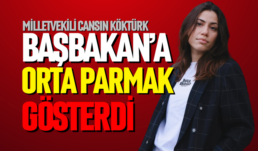 Başbakan’a orta parmak gösterdi