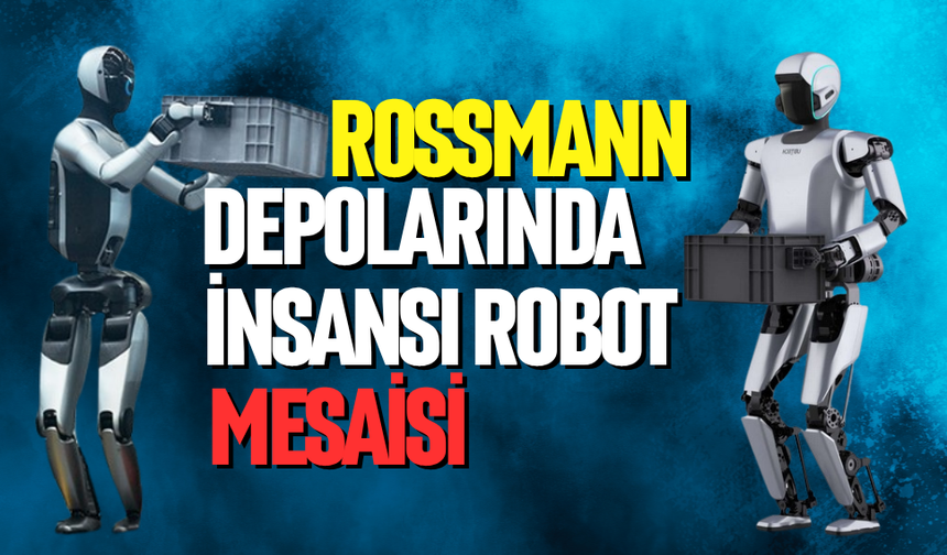 Rossmann depolarında insansı robot mesaisi