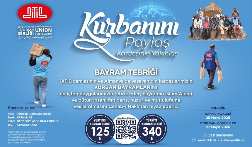 Kurbanını paylaş kardeşinle yakınlaş