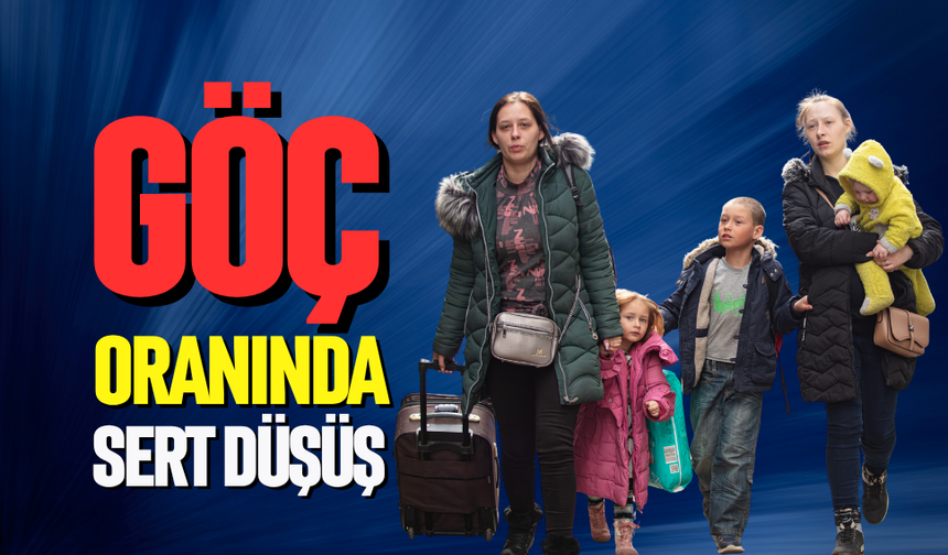 Göç oranında sert düşüş