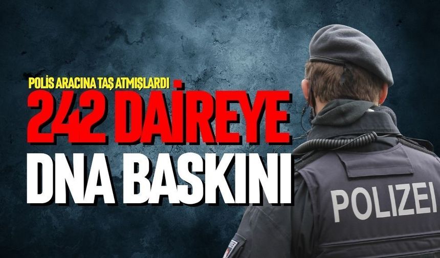 242 daireye DNA baskını